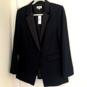 Loft fitted Long Tuxedo Style Blazer Jacket